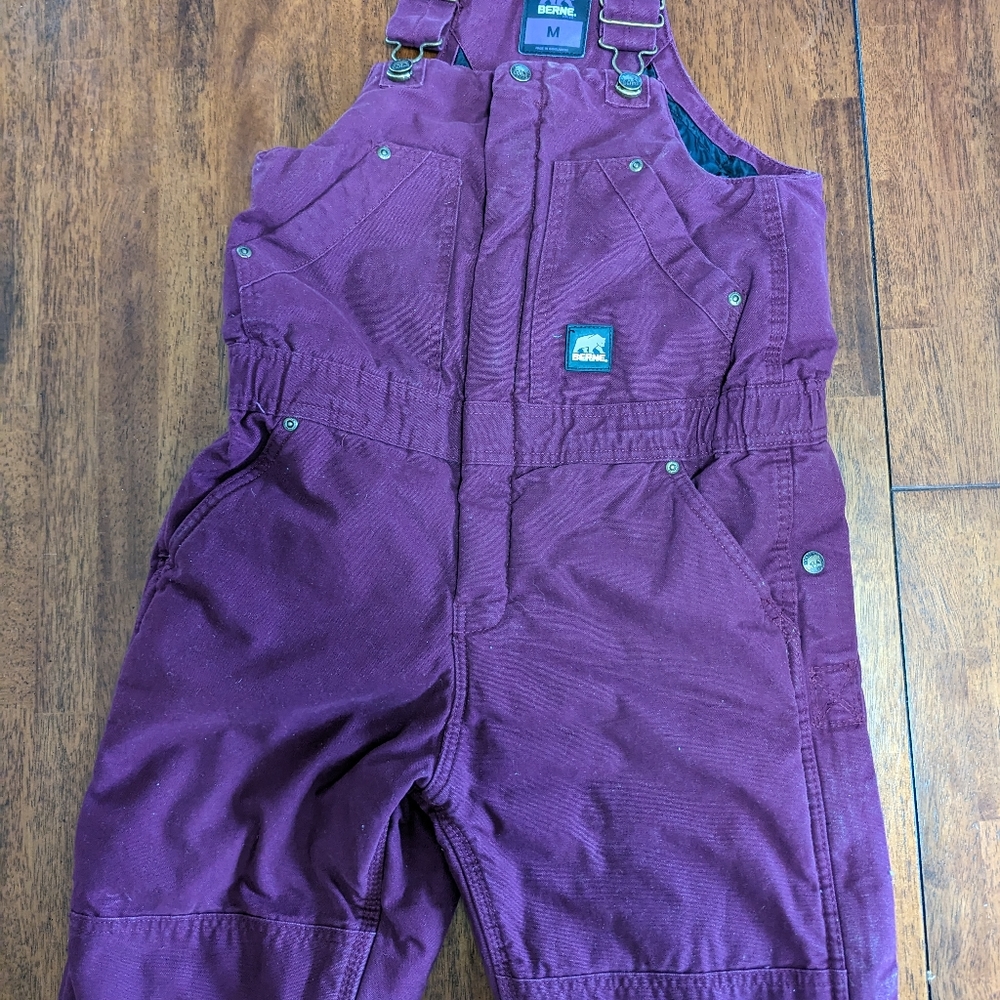 Bern winter insulated overalls/coveralls, kids medium